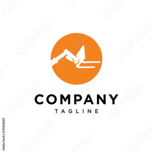 Forklift logo vector icon template