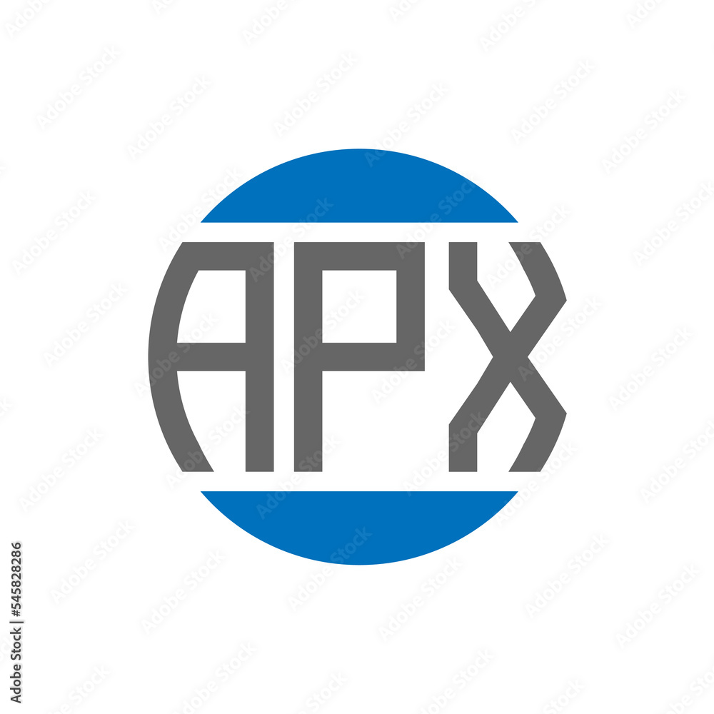 APX letter logo design on white background. APX creative initials circle logo concept. APX letter design. APX letter logo design on white background. APX creative initials circle logo concept. APX letter design.