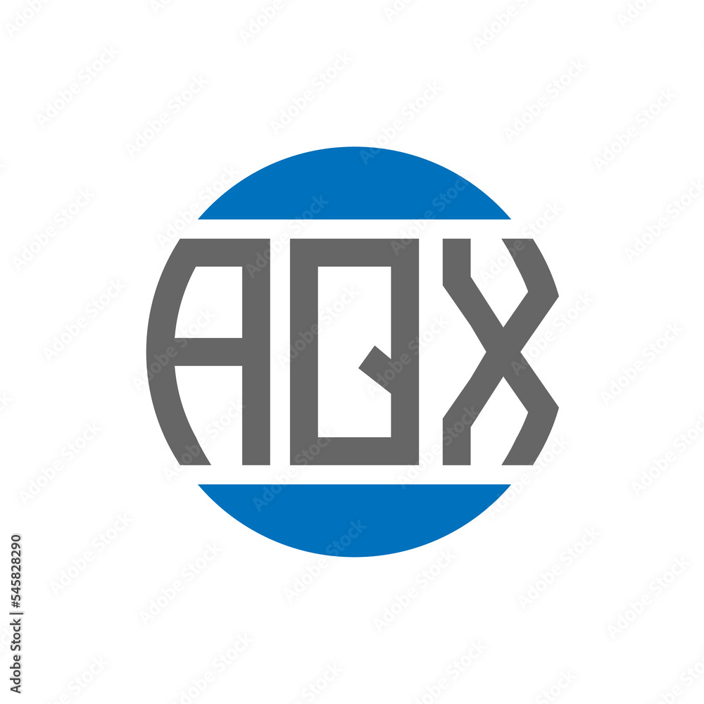 AQX letter logo design on white background. AQX creative initials circle logo concept. AQX letter design. AQX letter logo design on white background. AQX creative initials circle logo concept. AQX letter design.