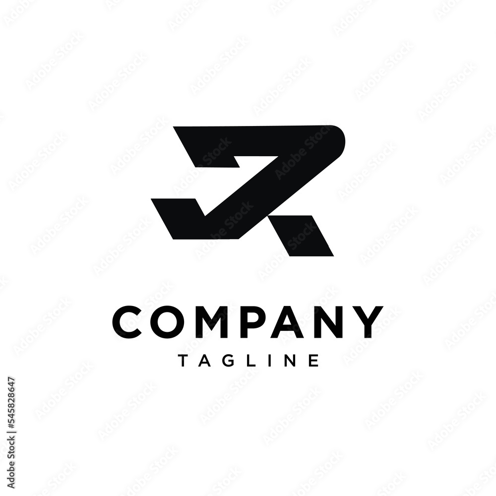 Letter R run logo icon vector template Letter R run logo icon vector template