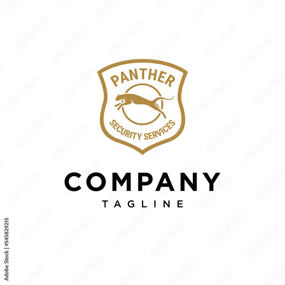 Panther badge logo vector Panther badge logo vector