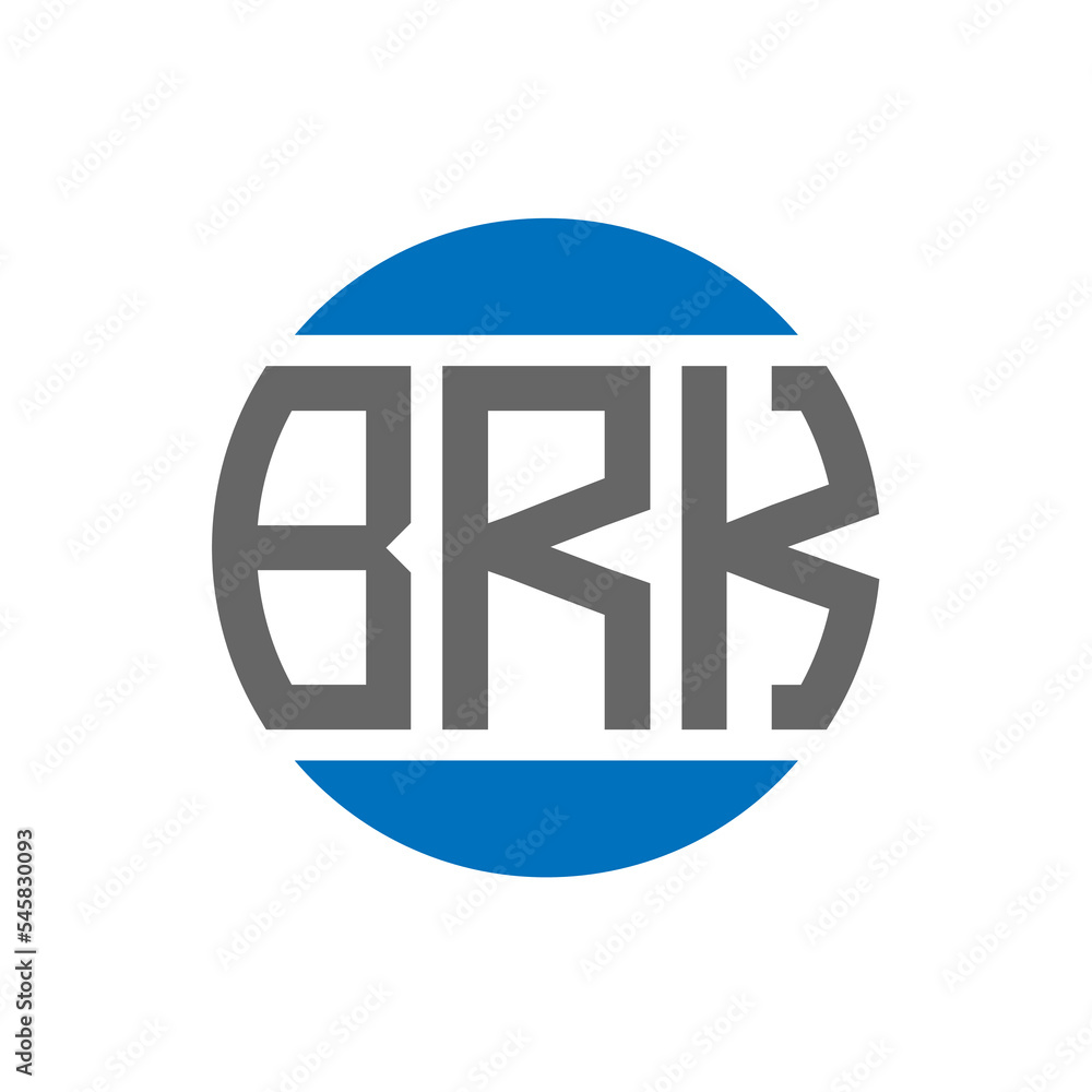 BRK letter logo design on white background. BRK creative initials circle logo concept. BRK letter design. BRK letter logo design on white background. BRK creative initials circle logo concept. BRK letter design.