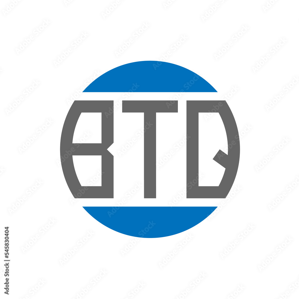 BTQ letter logo design on white background. BTQ creative initials circle logo concept. BTQ letter design. BTQ letter logo design on white background. BTQ creative initials circle logo concept. BTQ letter design.