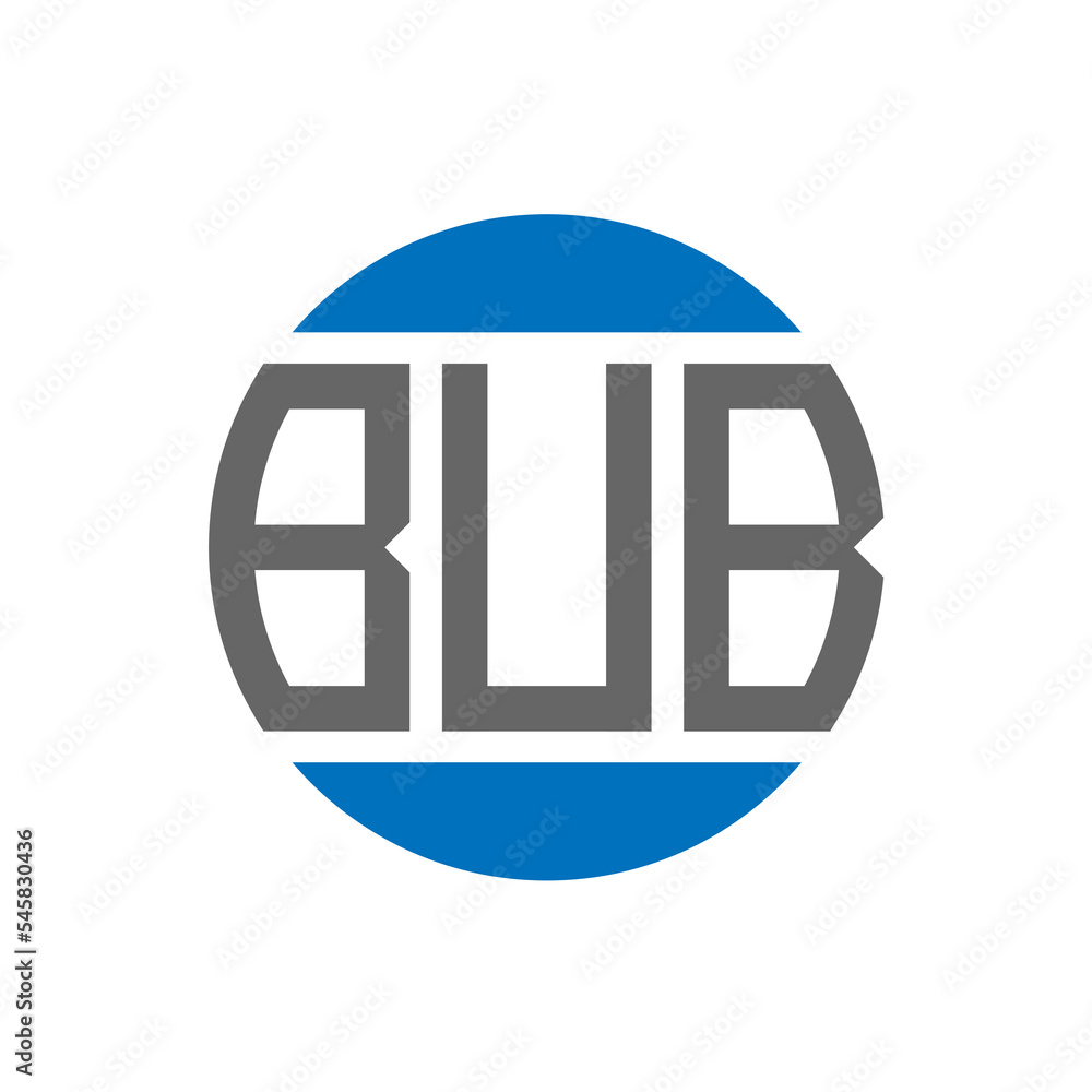 BUB letter logo design on white background. BUB creative initials circle logo concept. BUB letter design. BUB letter logo design on white background. BUB creative initials circle logo concept. BUB letter design.