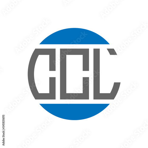 CCL letter logo design on white background. CCL creative initials circle logo concept. CCL letter design. photo