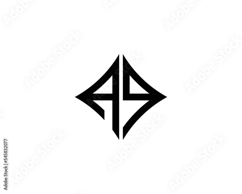 AQ QA logo design vector template