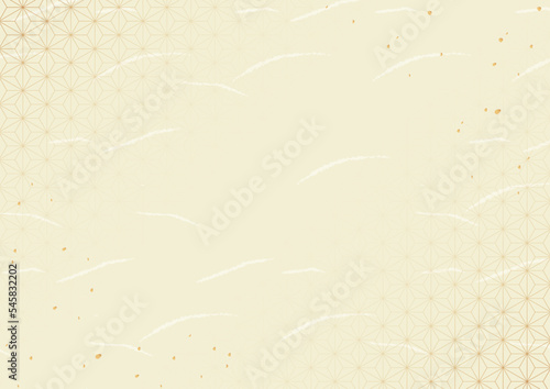 麻の葉文様のシンプル背景