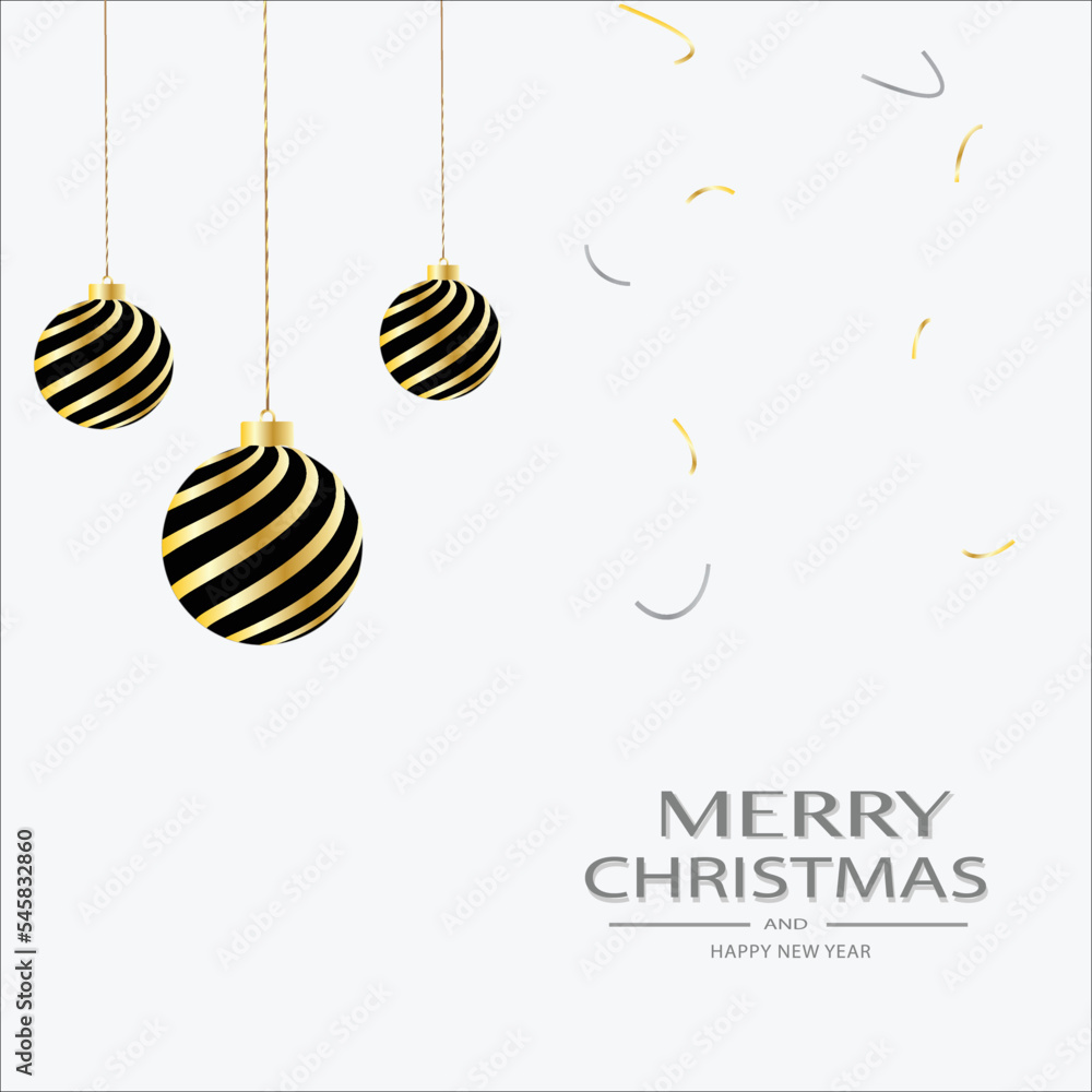 christmas card with christmas balls in minimal themes christmas card with christmas balls in minimal themes