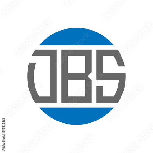 DBS letter logo design on white background. DBS creative initials circle logo concept. DBS letter design. photo