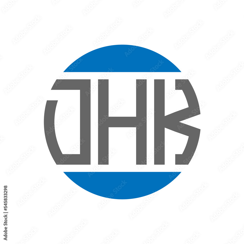 DHK letter logo design on white background. DHK creative initials circle logo concept. DHK letter design. DHK letter logo design on white background. DHK creative initials circle logo concept. DHK letter design.