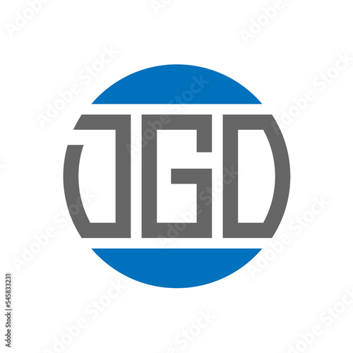 DGO letter logo design on white background. DGO creative initials circle logo concept. DGO letter design. 