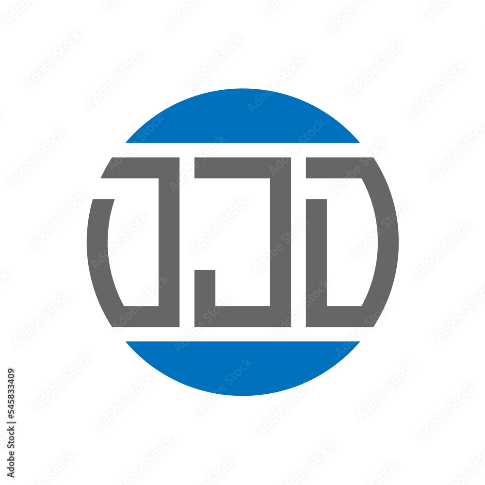 DJD letter logo design on white background. DJD creative initials circle logo concept. DJD letter design. DJD letter logo design on white background. DJD creative initials circle logo concept. DJD letter design.