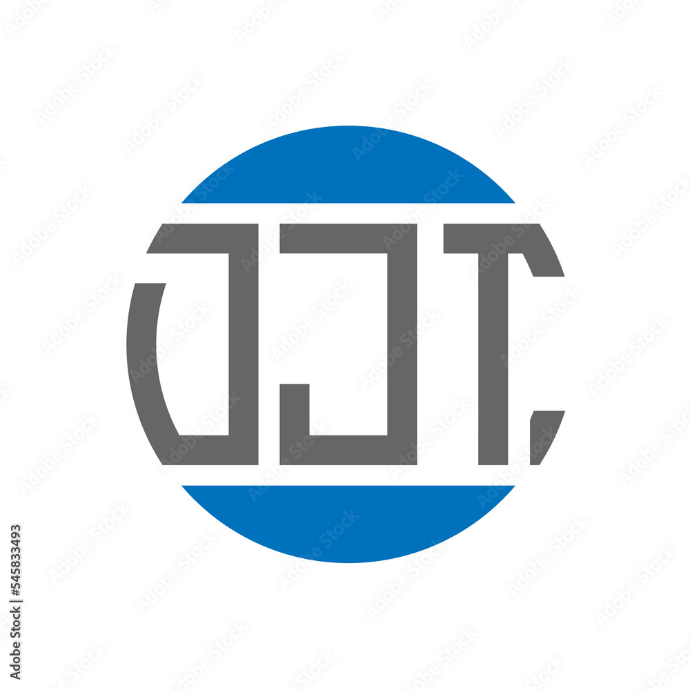 DJT letter logo design on white background. DJT creative initials circle logo concept. DJT letter design. DJT letter logo design on white background. DJT creative initials circle logo concept. DJT letter design.