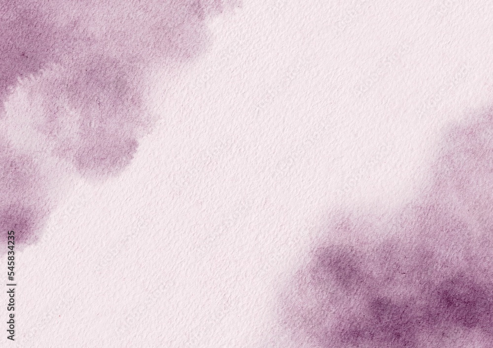 Abstract violet watercolor with paper texture, background for template. invitation card. greeting card. wedding card