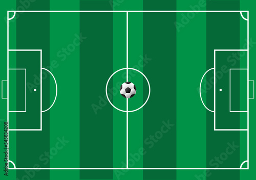 Top view of soccer pitch background vector stock illustration © LADAPHAR