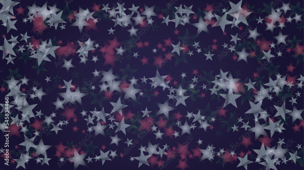 Vector Magical Glowing Background with Silver and Purple Falling Stars on Black. Christmass and New Year Poster. Glittery Confetti Frame. Sparkle Star Night Banner Design. Vector Magical Glowing Background with Silver and Purple Falling Stars on Black. Christmass and New Year Poster. Glittery Confetti Frame. Sparkle Star Night Banner Design.