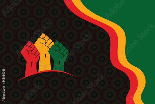 Black history month celebrate. vector illustration design graphic Black history month 2023, 2024 background
