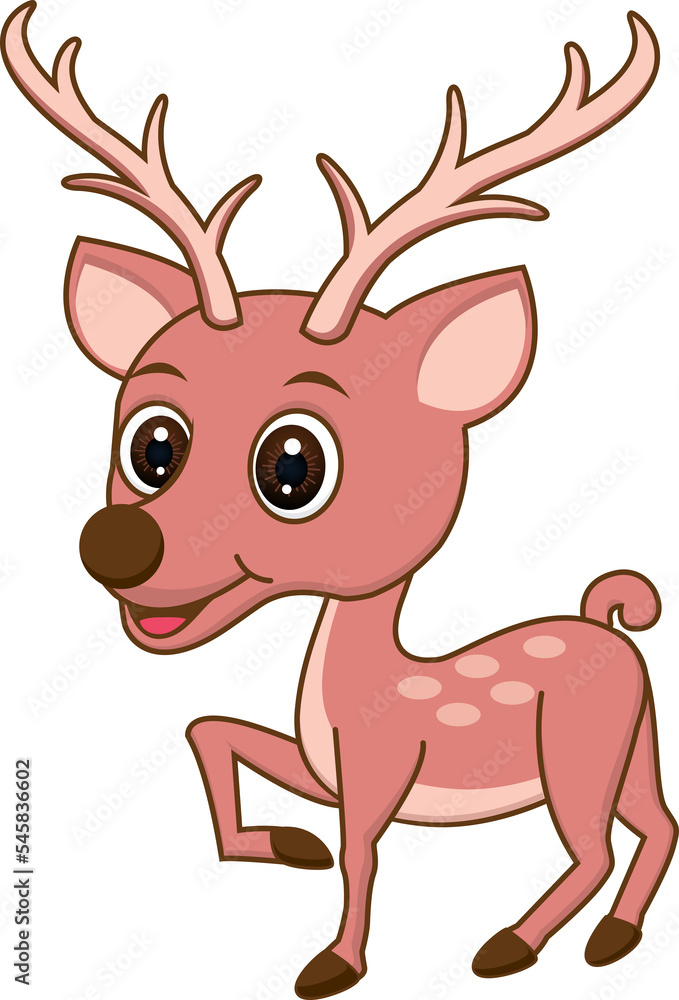 Deer cartoon vector illustration Deer cartoon vector illustration