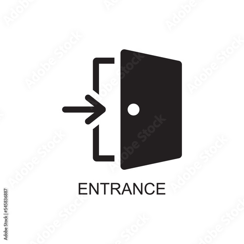 entrance icon , interior icon vector