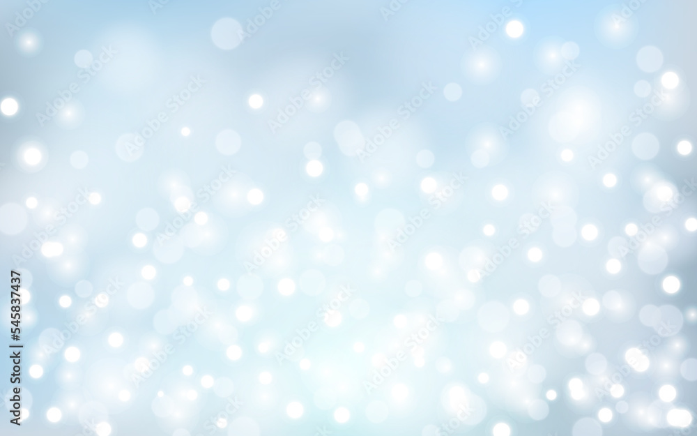 Winter and snow bokeh soft light abstract background, Vector eps 10 illustration bokeh particles, Background decoration