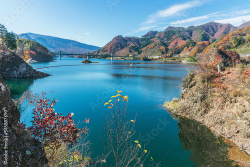 群馬県吾妻郡 八ッ場ダムの紅葉