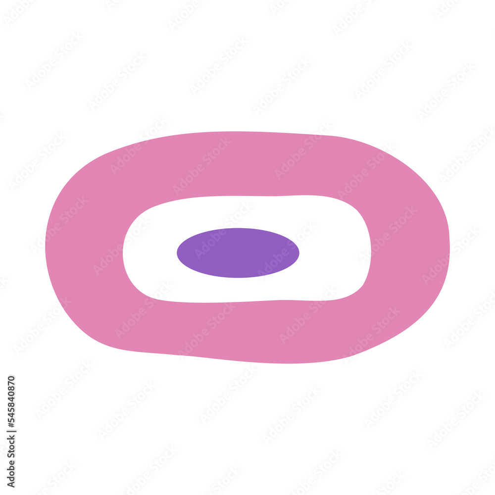 Abstract trendy shape in naive style for design element Abstract trendy shape in naive style for design element