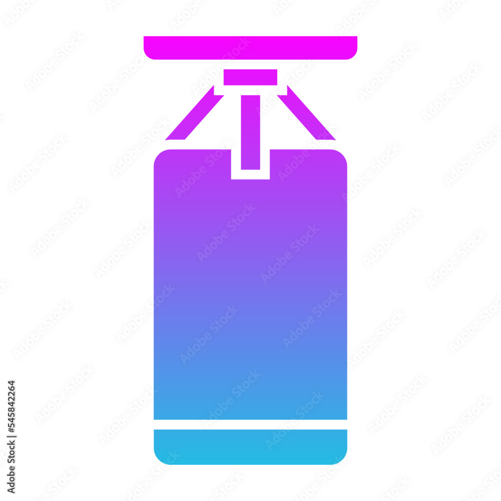Punching Bag Glyph Gradient Icon Punching Bag Glyph Gradient Icon