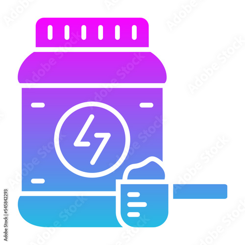 Supplement Glyph Gradient Icon