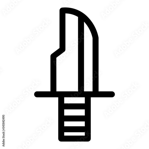 Army Camping Cut Forest Knife Military Weapon Icon
