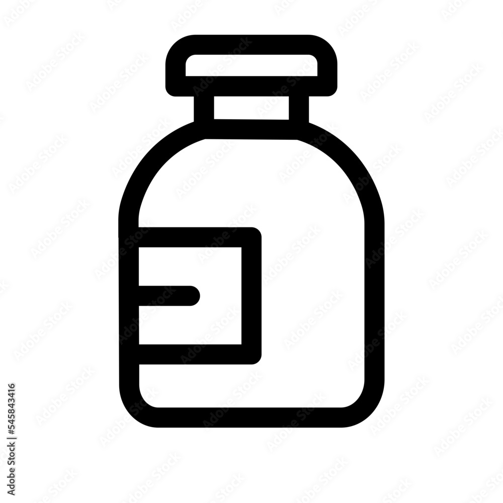 Bottle Injection Vaccine Icon Bottle Injection Vaccine Icon