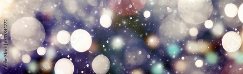 Fototapeta Naklejka Na Ścianę i Meble -  Abstract light celebration background with defocused golden lights for Christmas, New Year, Holiday, party