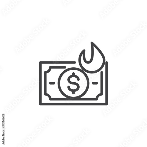 Inflation line icon