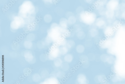 Abstract light blue blur bokeh for background, light blur on high light blue gradient abstract background in central design for presentation.