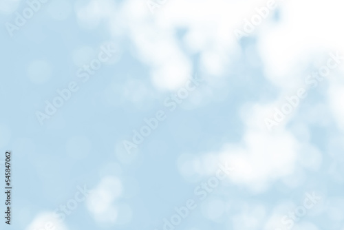 Abstract light blue blur bokeh for background, light blur on high light blue gradient abstract background in central design for presentation.
