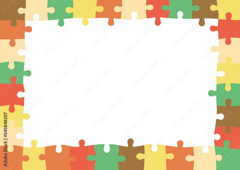 ジグソーパズルのフレーム
