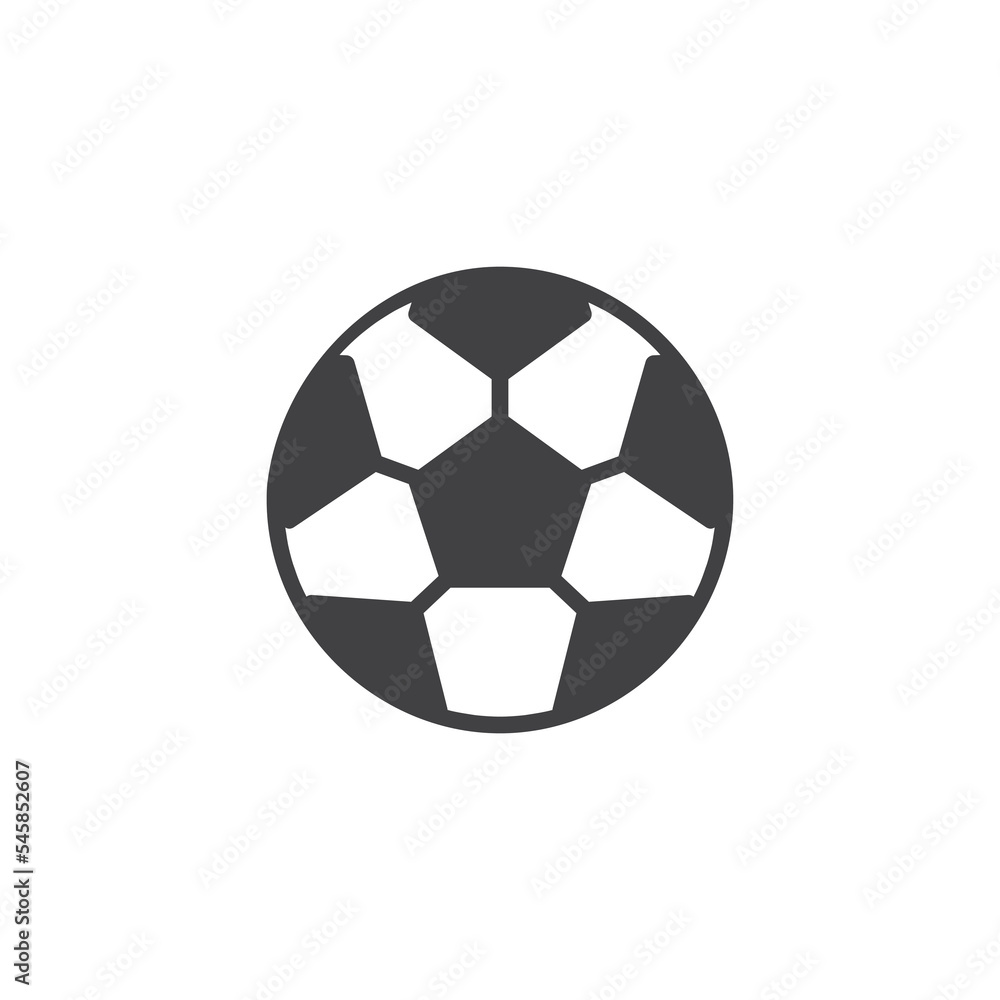 Obraz premium Football ball vector icon