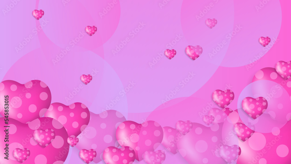 Red, pink and white Valentine christmas new year 3d design background with love heart shaped balloon. Vector illustration, greeting banner, card, wallpaper, flyer, poster, brochure, wedding invitation Red, pink and white Valentine christmas new year 3d design background with love heart shaped balloon. Vector illustration, greeting banner, card, wallpaper, flyer, poster, brochure, wedding invitation