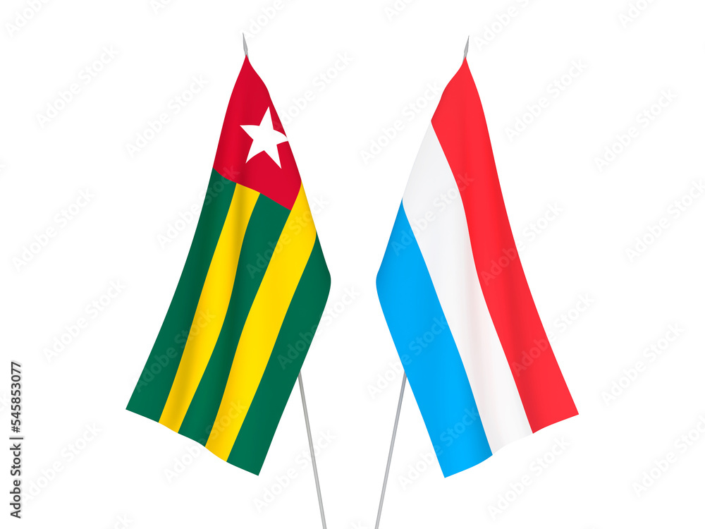 Luxembourg and Togolese Republic flags