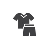 Soccer uniform vector icon