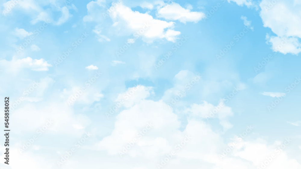 Clouds in the blue sky. Blue sky with cloud in bright morning.