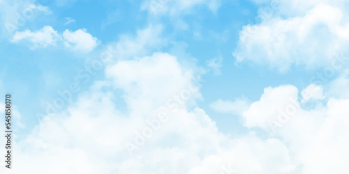 Blue sky with clouds natural background
