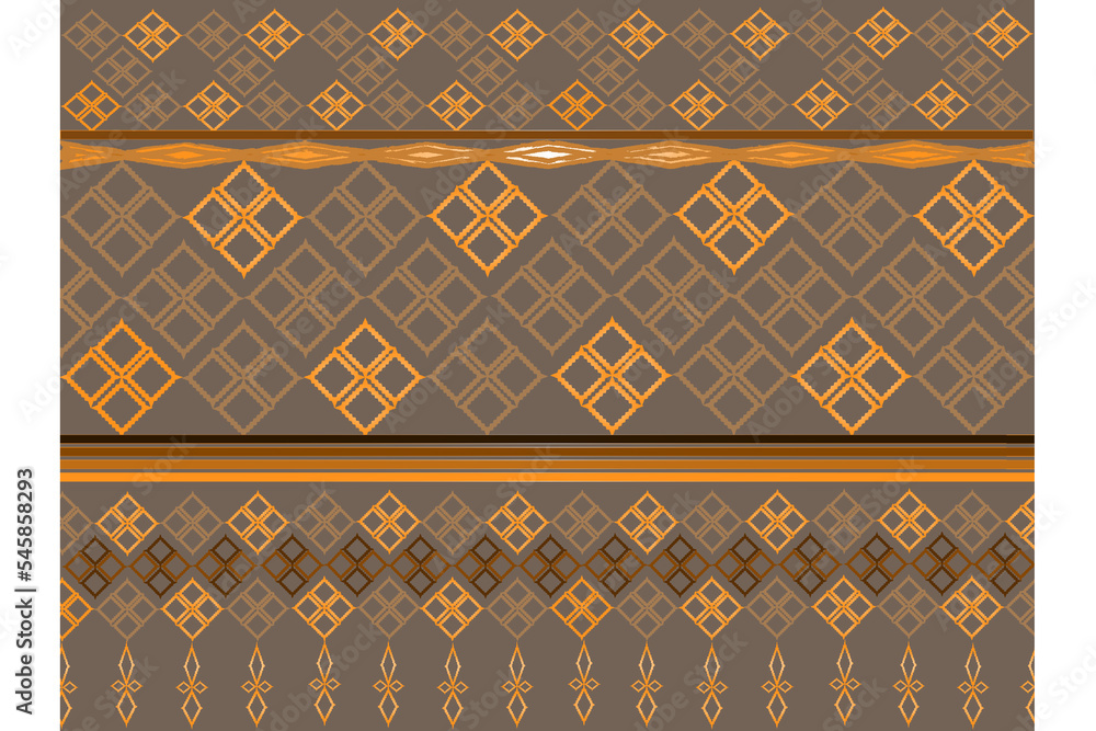 seamless ancient Thai pattern tribal print background texture, Art seamless pattern. Color - brown, gray. Vector geometric background. Ethnic print. Boho. Traditional ornament. seamless ancient Thai pattern tribal print background texture, Art seamless pattern. Color - brown, gray. Vector geometric background. Ethnic print. Boho. Traditional ornament.