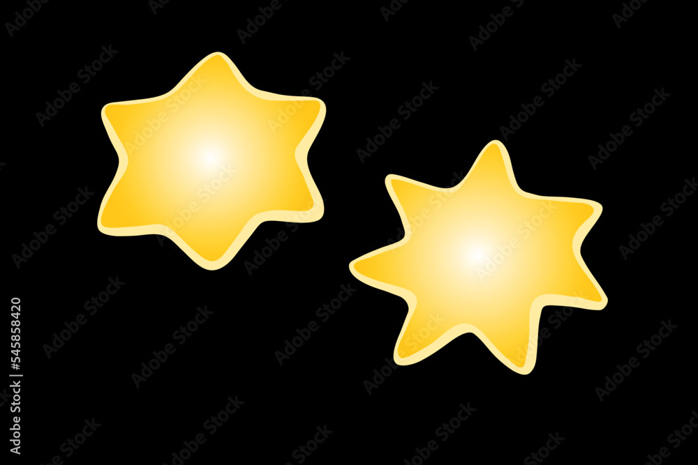 Vector set of stars. Design element, icon on the theme of magic, night, space. Doodle flat style Vector set of stars. Design element, icon on the theme of magic, night, space. Doodle flat style