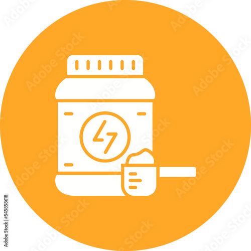 Supplement Multicolor Circle Glyph Inverted Icon