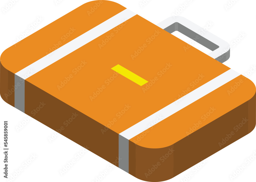 business bag illustration in 3D isometric style business bag illustration in 3D isometric style