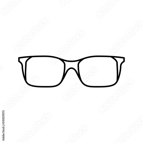 optical glasses optical line icon vector illustration