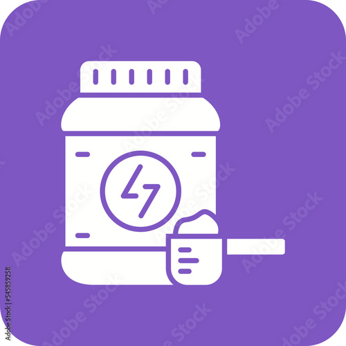 Supplement Multicolor Round Corner Glyph Inverted Icon