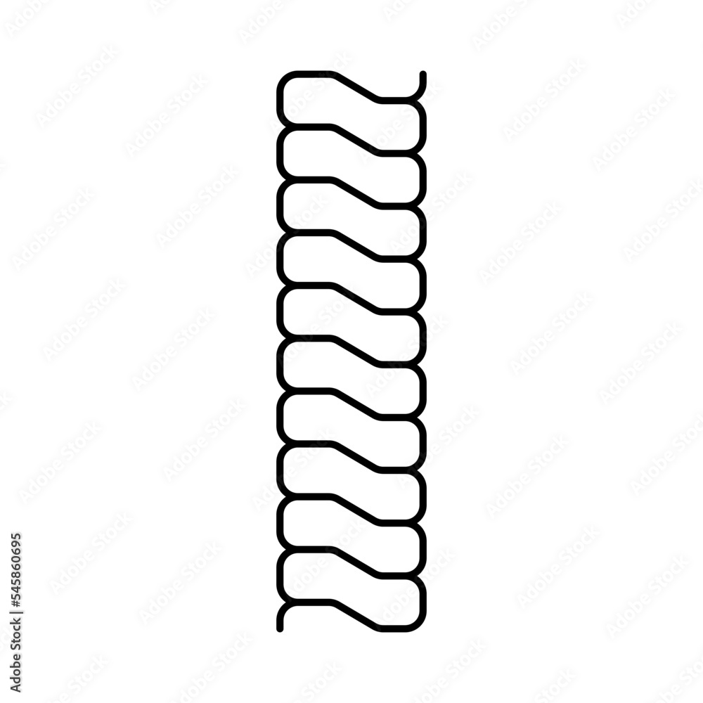 snake chain line icon vector illustration