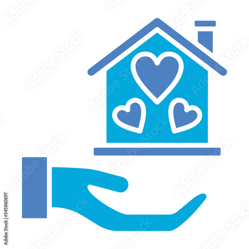 Homeless Glyph Two Color Icon