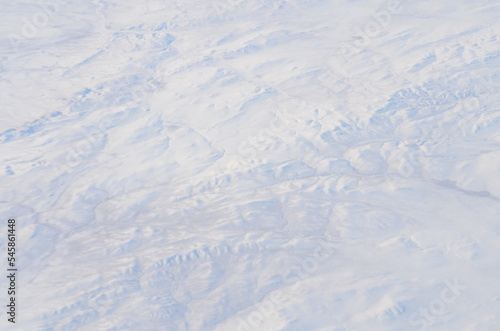 Iced Earth land surface top satelite view